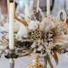 HIRE centrepiece in gold footed owl, reception table styling. centrepiece florals.