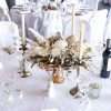 HIRE centrepiece in gold footed bowl, reception table styling. centrepiece florals. lux glamour range , dried and preserved floral centrepiece.