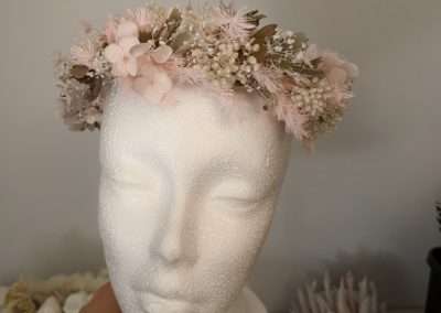 dried &preserved Flower Girl crown -allow 14 days