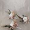custom wedding buttonholes. pink wedding buttonholes. wedding guest gift. matching groomsmen small floral buttonhole