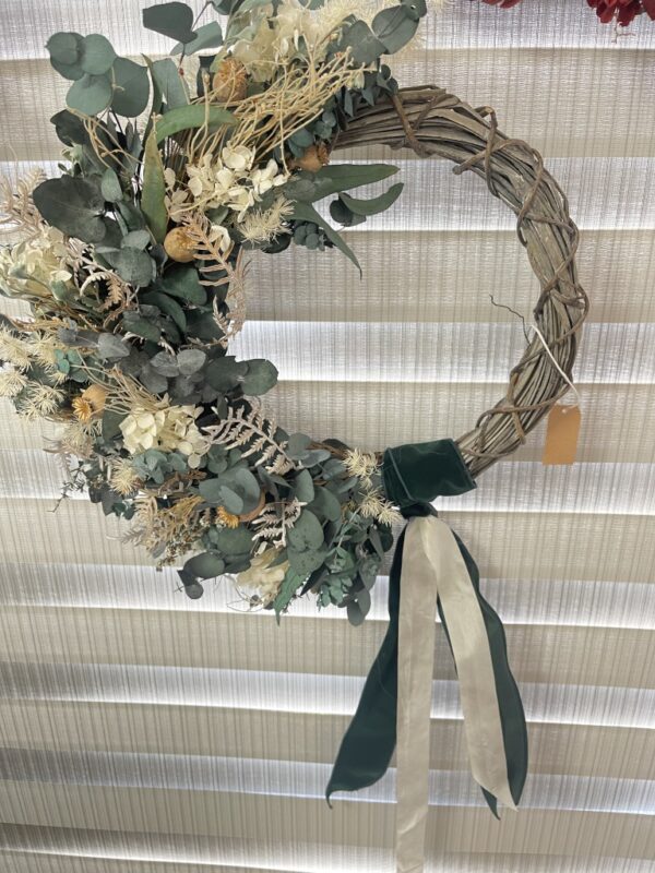 Dried Flower Wreath, Preserved Flower Wreath, Christmas Wreath