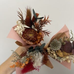 Mini handful preserved flower bunch. Cute mothers day gift idea.