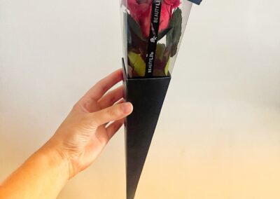 Preserved REAL rose with stem in box