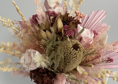 Medium Pink preserved floral arrangement