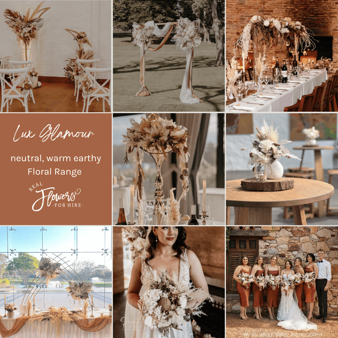 Lux Glamour HIRE flowers range small