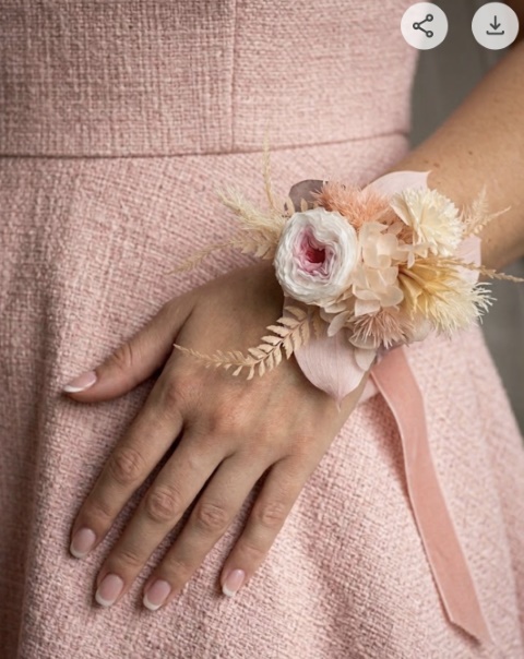 Preserved Flower Wrist Corsage -set -School ball - Image 7