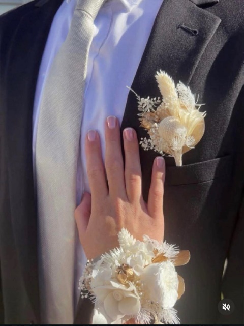 Preserved Flower Wrist Corsage -set -School ball - Image 10